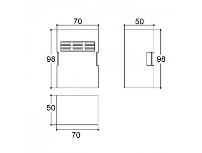 Caixa Patola / Case para Montagem 50 x 70 x 98 mm - PB-202 - Imagem 5