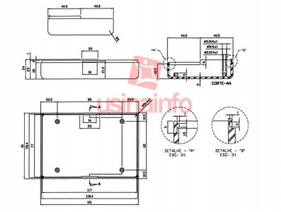 Caixa Patola / Case para Montagem 40 x 81 x 121 mm - PB-605 - Imagem 5