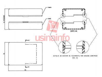 Caixa Patola / Case para Montagem 40 x 81 x 121 mm - PB-605 - Imagem 6