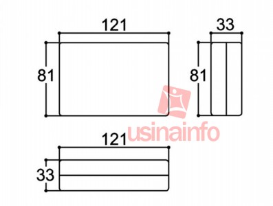 Caixa Patola / Case para Montagem 33 x 81 x 121 mm - PB-603 - Imagem 4