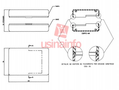 Caixa Patola / Case para Montagem 33 x 81 x 121 mm - PB-603 - Imagem 5