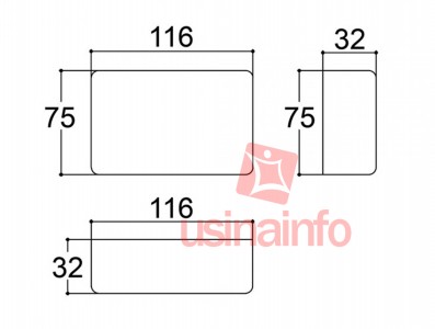 Caixa Patola / Case para Montagem 32 x 75 x 116 mm - PB-108 - Imagem 4