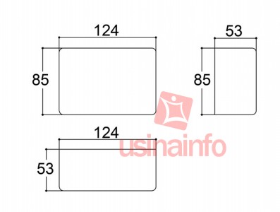 Caixa Patola / Case para Montagem 53 x 85 x 124 mm - PB-112 - Imagem 4