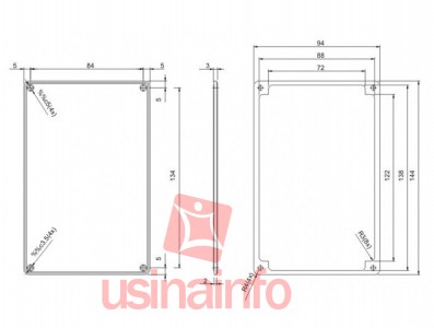 Caixa Patola / Case para Montagem 55 x 97 x 148 mm - PB-114 - Imagem 5