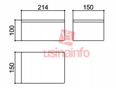 Caixa Patola / Case para Montagem 100 x 150 x 214 mm - PB-150 - Imagem 4