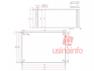 Caixa Patola / Case para Montagem 100 x 150 x 214 mm - PB-150 - Imagem 6