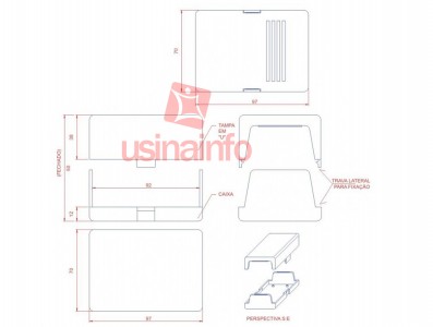 Caixa Patola / Case para Montagem 53 x 70 x 98 mm - PB-202/2 - Imagem 5