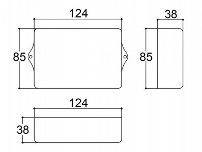 Caixa Patola / Case para Montagem 38 x 85 x 124 mm - PB-112/2 TE - Imagem 4