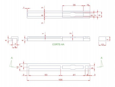 Caixa Patola / Case para Montagem 40 x 140 x 149 mm - PB-205 - Imagem 6