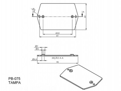 Caixa Patola / Case para Montagem 36 x 60 x 90 mm - PB-075 - Imagem 6