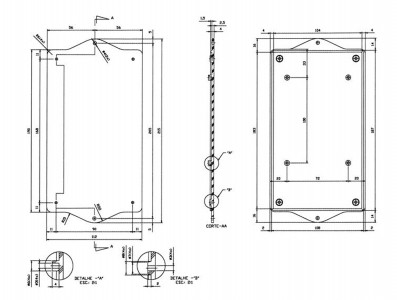 Caixa Patola / Case para Montagem 54 x 112 x 215 mm - PB-119/2 TE - Imagem 5