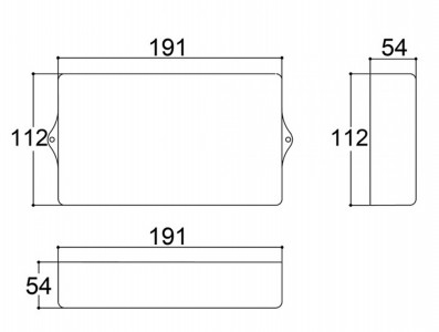 Caixa Patola / Case para Montagem 54 x 112 x 215 mm - PB-119/2 TE - Imagem 4