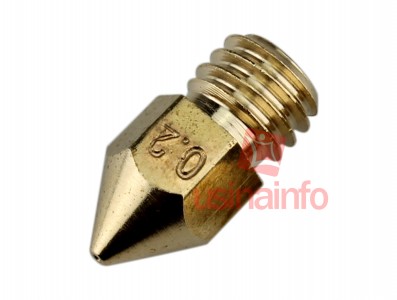 Nozzle Bico Extrusora Impressora 3D 0.2mm - Imagem 1