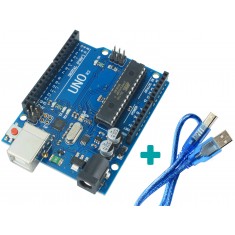 Placa Uno R3 compatível Arduino + Cabo USB