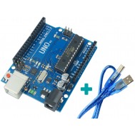 Placa Uno R3 compatível Arduino + Cabo USB