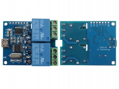 Módulo Relé 2 Canais Micro USB com Conversor CH340 - Imagem 3