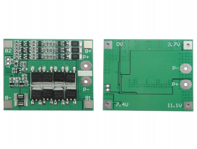 Controlador de Carga 18650 3S BMS / Placa de Proteção de Carga para Bateria 18650 3S 25A 12V - Imagem 3