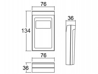 Caixa Patola / Case para Montagem 36 x 76 x 134 mm - CP-012 PA - Imagem 5