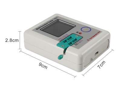 Testador de Componentes Eletrônicos LCR-TC1 com Display 1.8" e Bateria de Lítio - Imagem 2