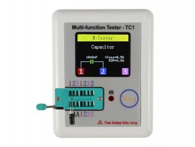 Testador de Componentes Eletrônicos LCR-TC1 com Display 1.8" e Bateria de Lítio - Imagem 3