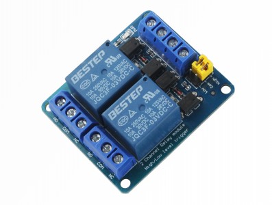 Módulo Relé 3V 10A 2 Canais com Optoacopladores - Imagem 1