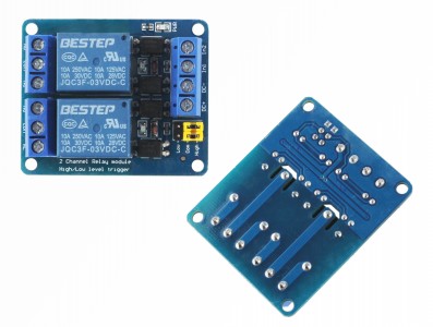 Módulo Relé 3V 10A 2 Canais com Optoacopladores - Imagem 2