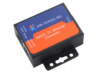 Conversor RS232 para Ethernet TCP/IP USR-TCP232-302 + Fonte de Alimentação - Imagem 1