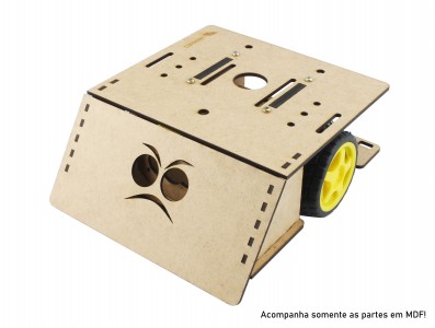 Chassi em MDF para Robô Sumo Zumo Robot RS100 - Imagem 1