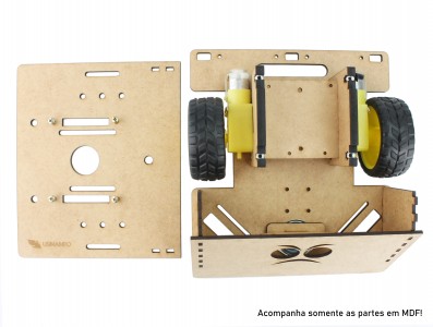 Chassi em MDF para Robô Sumo Zumo Robot RS100 - Imagem 2