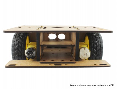 Chassi em MDF para Robô Sumo Zumo Robot RS100 - Imagem 3