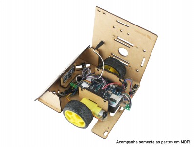 Chassi em MDF para Robô Sumo Zumo Robot RS100 - Imagem 6