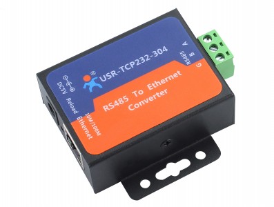 Conversor RS485 para Ethernet TCP/IP USR-TCP232-304 + Fonte de Alimentação - Imagem 1