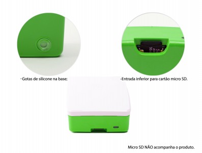 Case para Raspberry Pi 4 Oficial Verde/Branco - Imagem 4