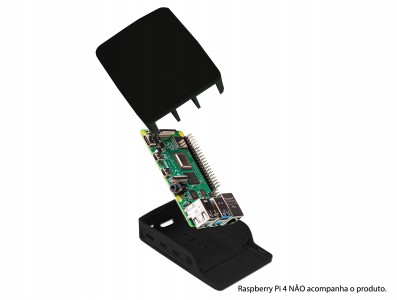 Case para Raspberry Pi 4 Oficial Preto - Imagem 3