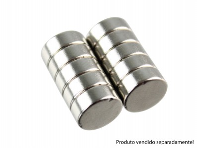 IMA DE NEODIMIO N50 SUPER FORTE 10MM X 4MM - Imagem 2