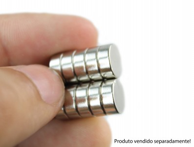 IMA DE NEODIMIO N50 SUPER FORTE 10MM X 4MM - Imagem 3