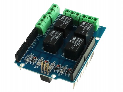 MODULO DE RELE PARA ARDUINO 5V 4 CANAIS - Imagem 1