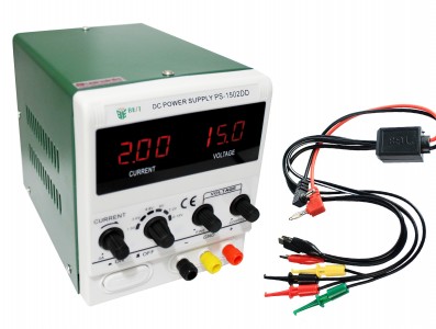 Fonte de Alimentação Digital Regulável 15V 2A Verde - PS1502DD 220V - Imagem 3