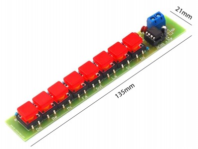 Kit Piano Elétrico DIY NE555 com 8 Teclas e Alto-Falante - Imagem 3