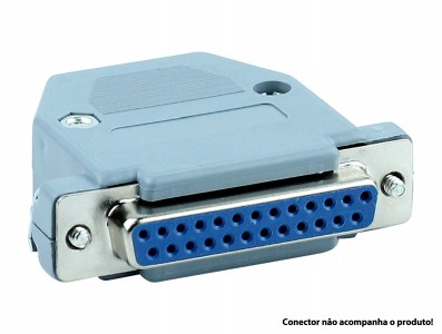 Capa DB25 RS232 Cinza com Kit Curto - Imagem 2