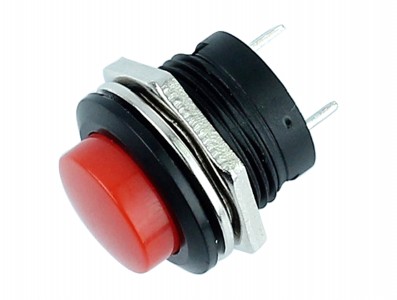 Pulsador Push Button NA / Chave Botão R13-507 6A Vermelho - Imagem 3