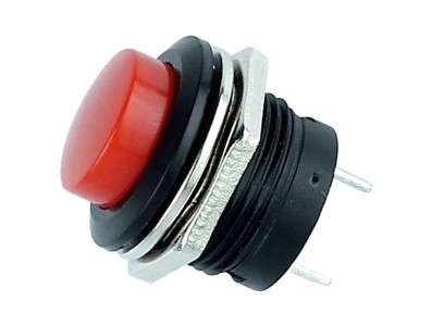 Pulsador Push Button NA / Chave Botão R13-507 6A Vermelho - Imagem 2