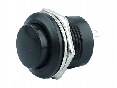 Pulsador Push Button NA / Chave Botão R13-507 6A Preto - Imagem 1