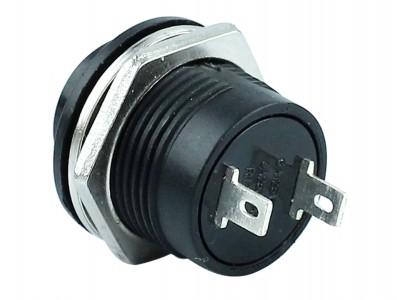 Pulsador Push Button NA / Chave Botão R13-507 6A Preto - Imagem 2