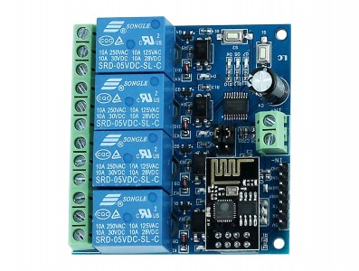 Módulo Relé 4 Canais 12V com ESP8266 Wifi IOT - Imagem 3