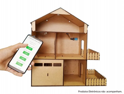 Estrutura em MDF para Casa Automatizada Domum com ESP32 ou Arduino - Imagem 1