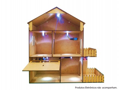 Estrutura em MDF para Casa Automatizada Domum com ESP32 ou Arduino - Imagem 2