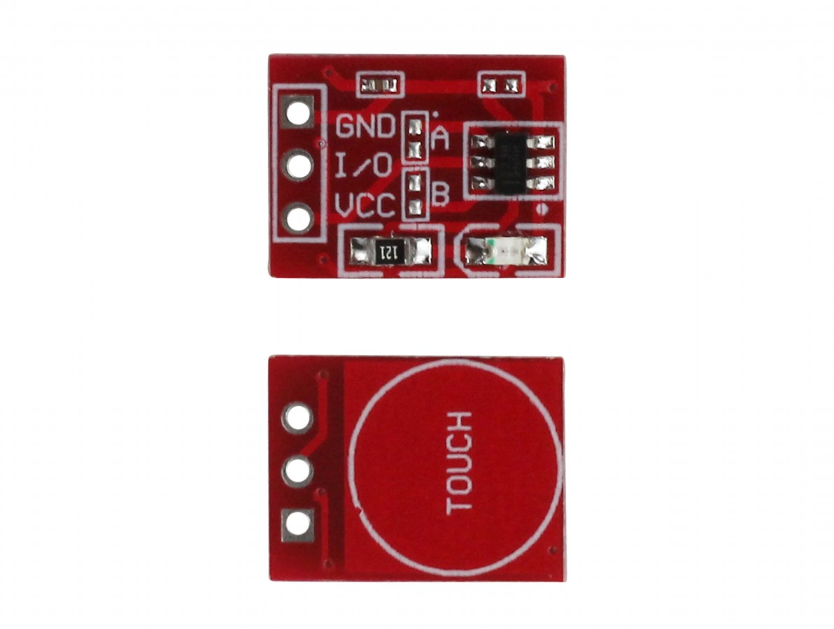 Sensor De Toque Capacitivo Arduino TTP Vermelho UsinaInfo