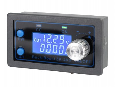 Regulador de Tensão Ajustável ZK-4KX DC Step Up e Down com Display Duplo - Saída 0,5V a 30V 4A - Imagem 1