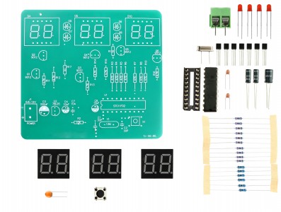 Kit Projeto Relógio Eletrônico Digital AT89C2051 DIY - Imagem 2